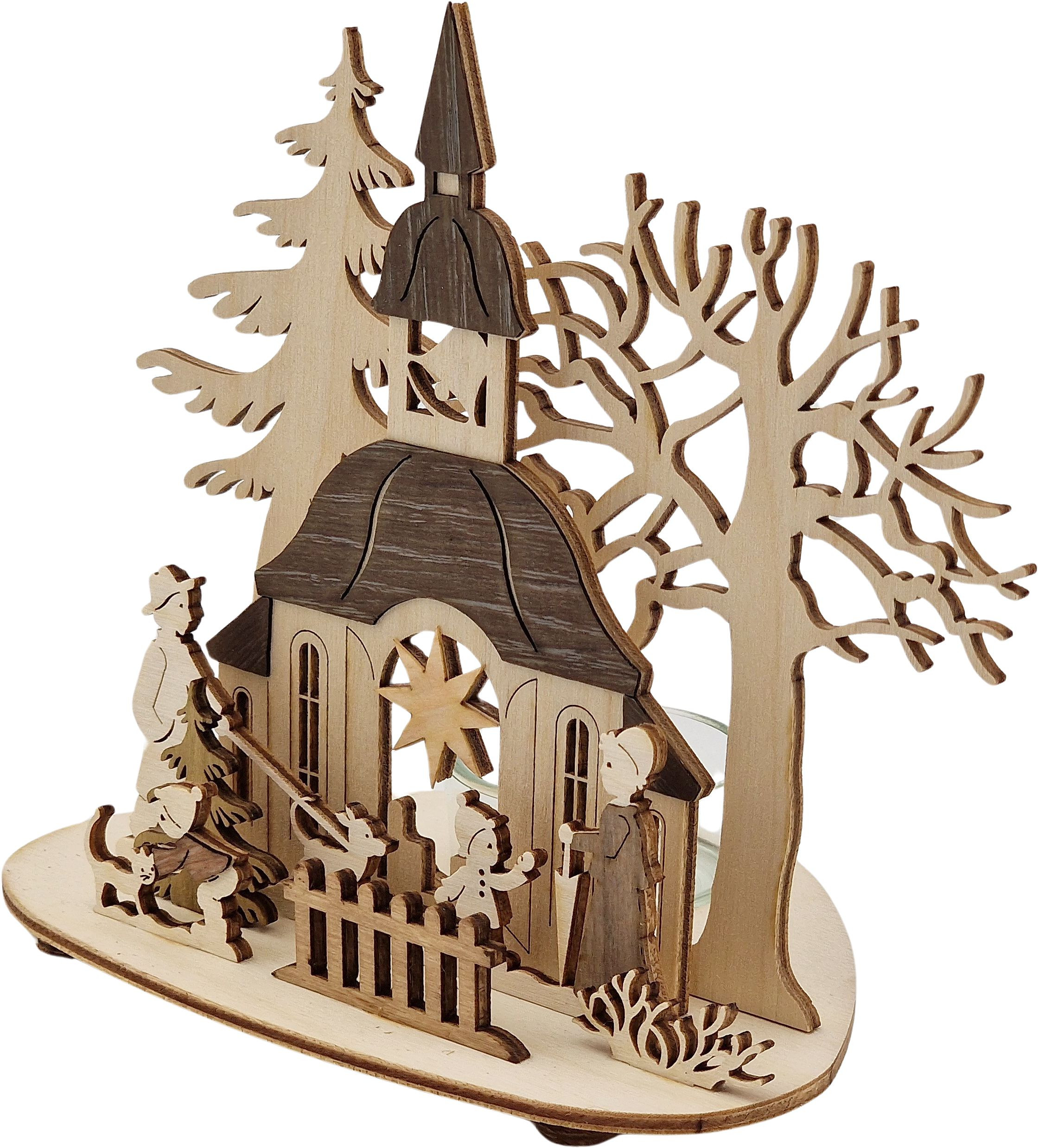 Drechslerei Kuhnert Teelichthalter Kirche