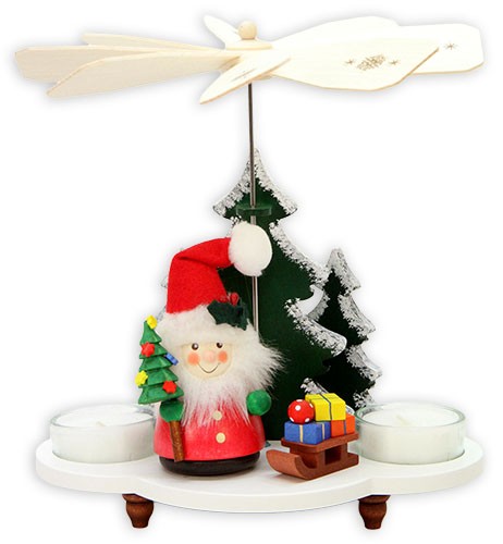 Christian Ulbricht Teelichtpyramide, Weihnachtsmann mit Schlitten