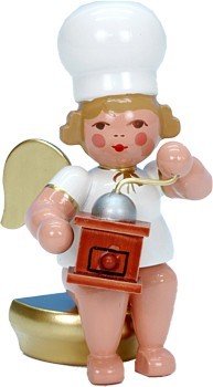 Baker Angel with coffee mill Baker Angel with coffee mill
