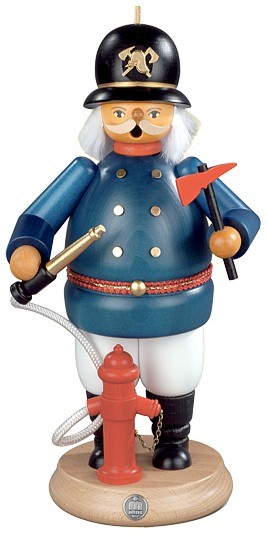 Kleinkunst Müller Räuchermännchen historischer Feuerwehrmann