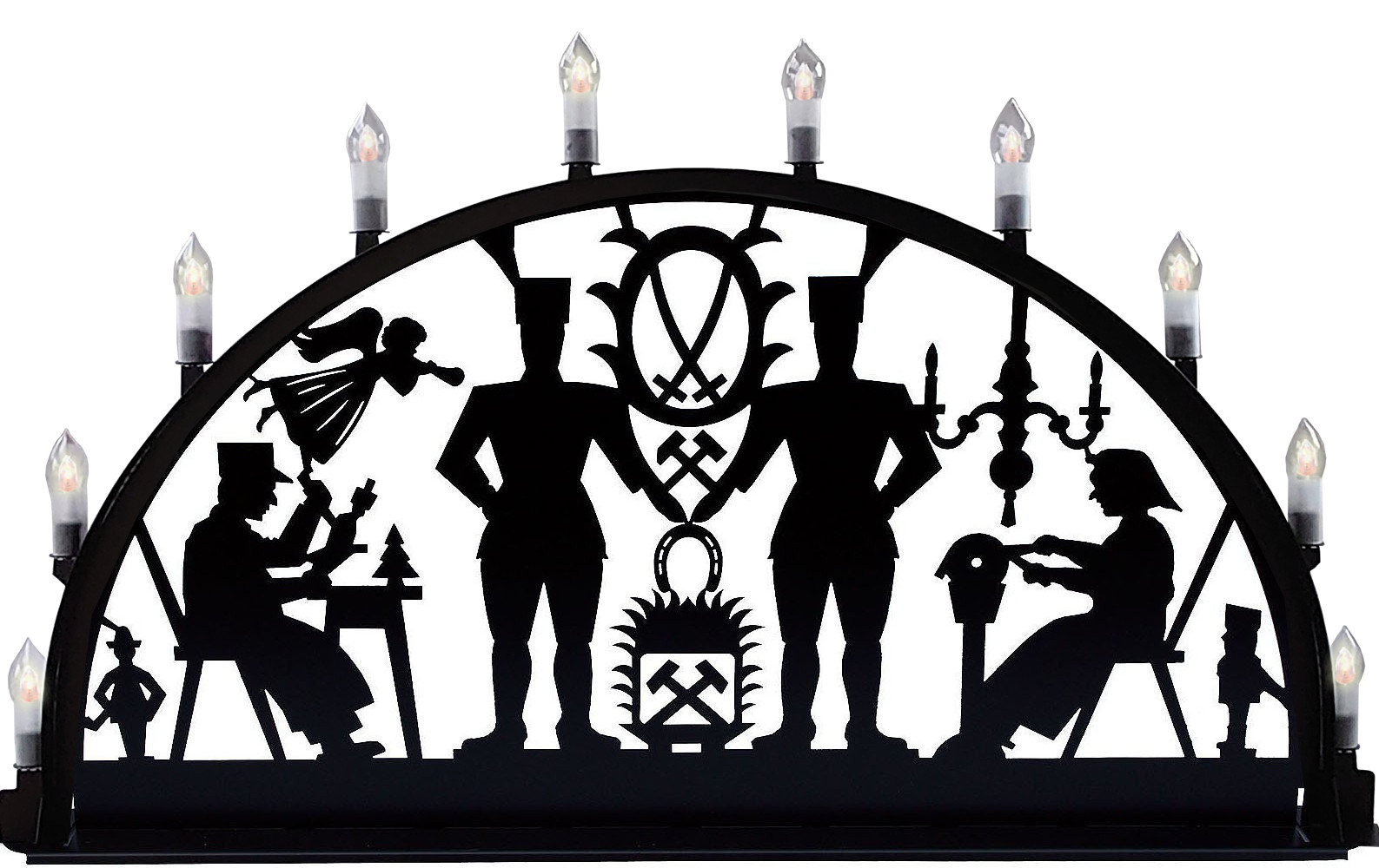 Außenschwibbogen aus Metall, Motiv - Schwarzenberg - 3,00 x 1,50 m