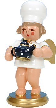 Baker angel with coffee pot Baker angel with coffee pot