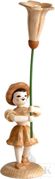 Blank Blumenkind mit Enzian, natur