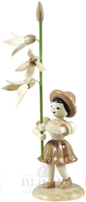 Blank Blumenkind mit Forsythie, natur