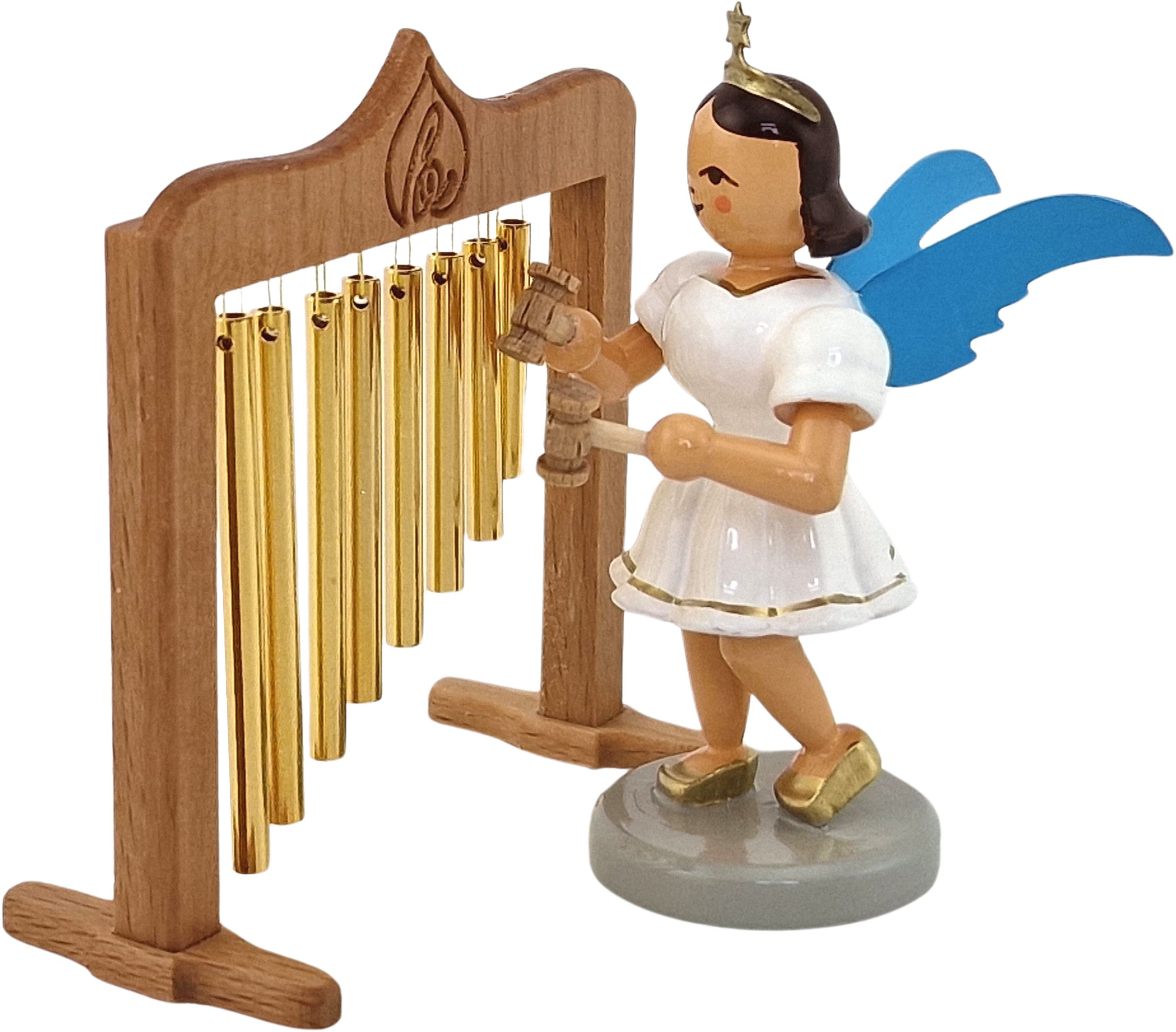 Blank Kurzrockengel mit Röhrenglockenspiel, farbig