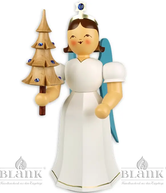 Blank Langrockengel mit Bäumchen und Preciosa-Kristallen, 22 cm ...