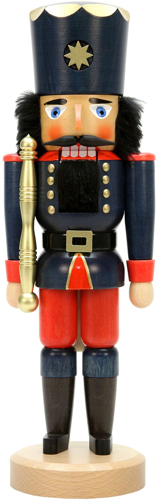 nutcracker king blue varnished nutcracker king blue varnished