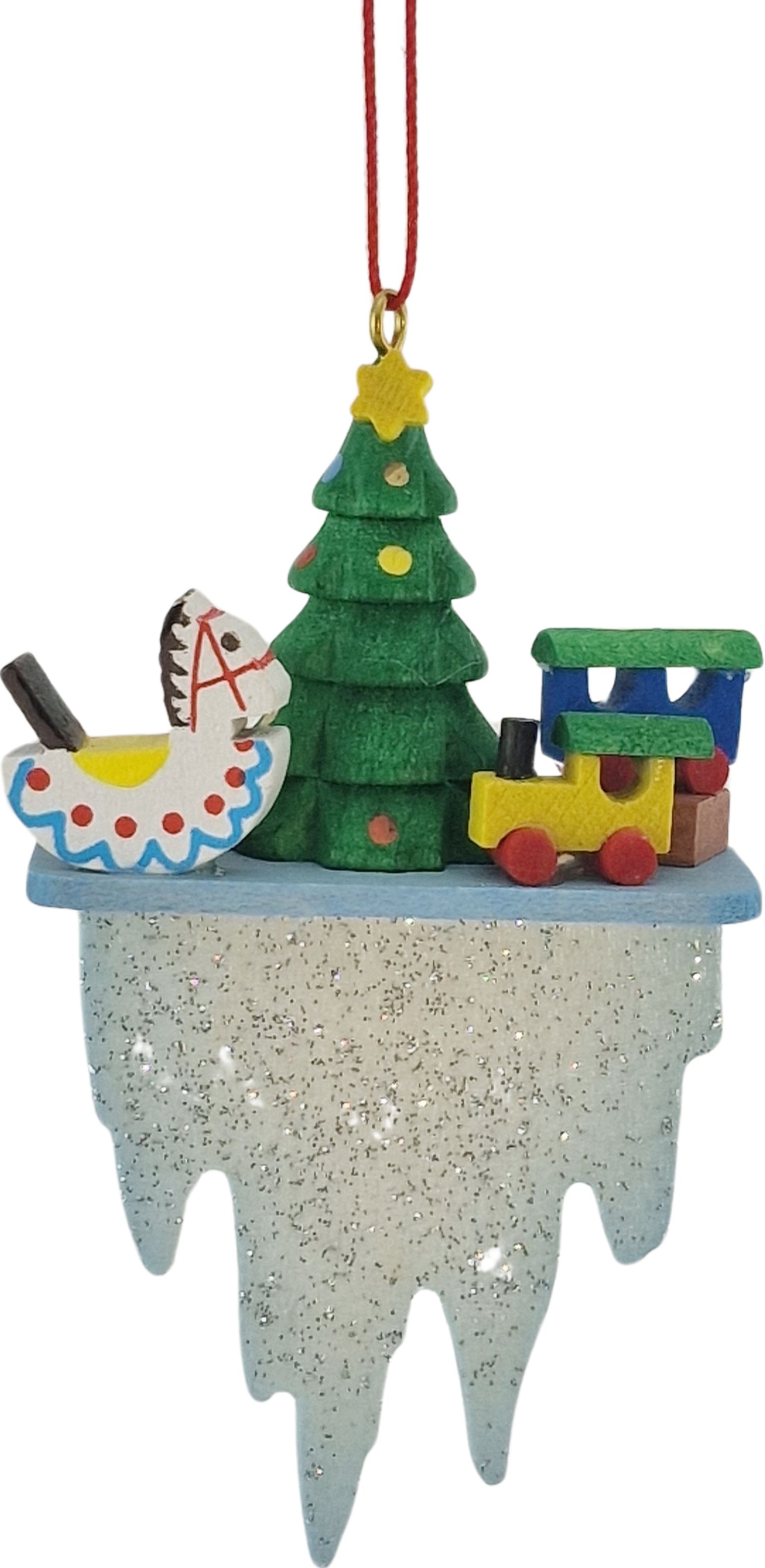 Christian Ulbricht Baumbehang Baum mit Spielzeug auf Eiszapfen