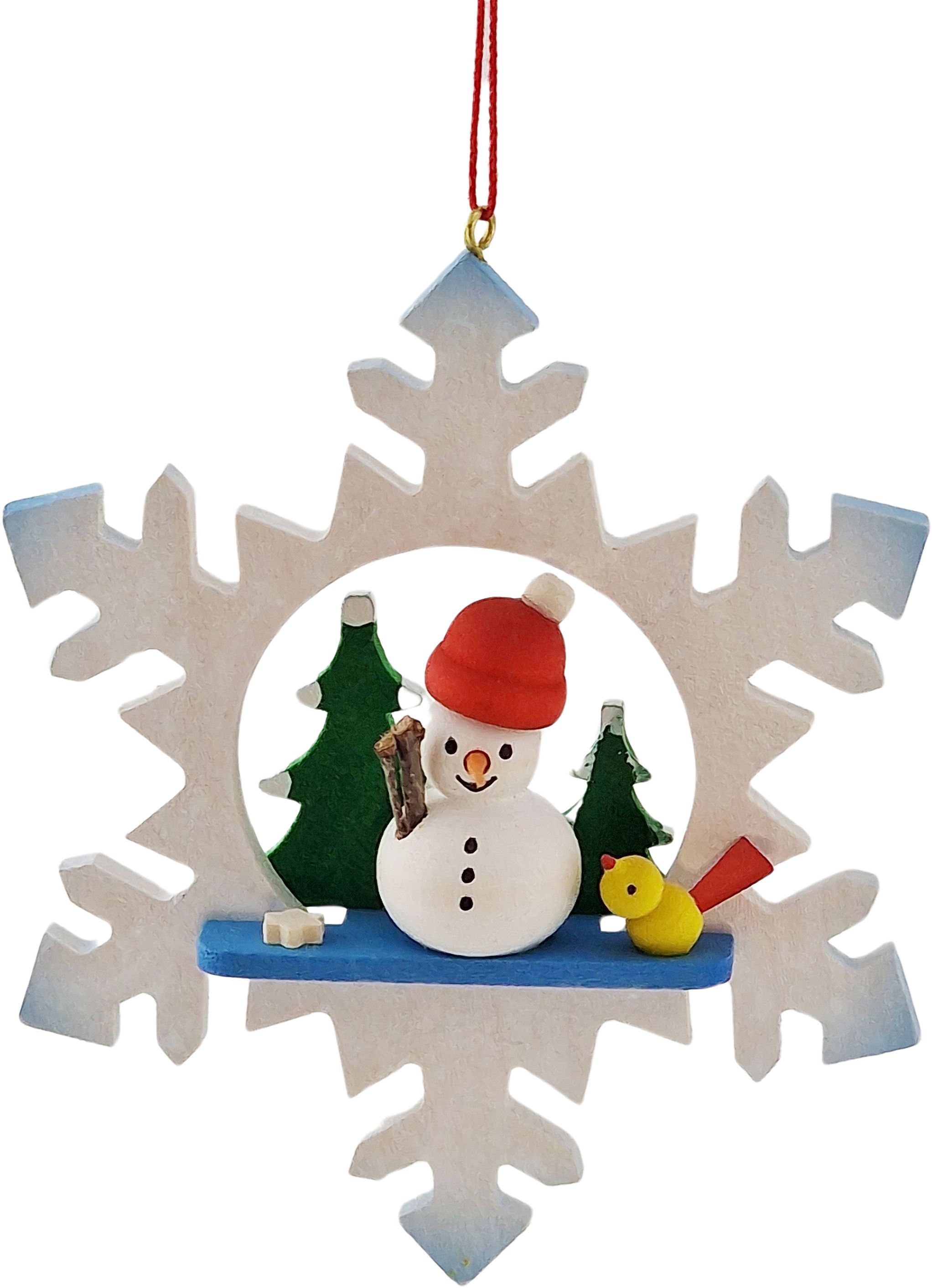 Christian Ulbricht Baumbehang Schneeflocke - Schneemann