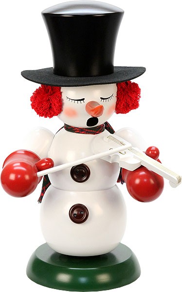 Christian Ulbricht Räuchermann Schneemann mit Geige
