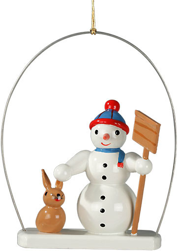 Ellmann Baumbehang Schneemann im Ring mit Hase