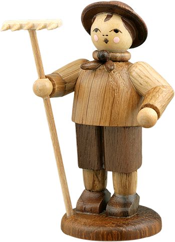 Ellmann Bauer mit Rechen - natur