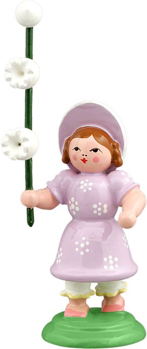 Ellmann Biedermeiermädchen mit Maiglöckchen