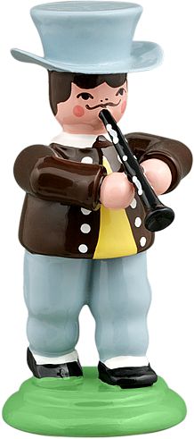 Ellmann Biedermeiermusikant mit Klarinette