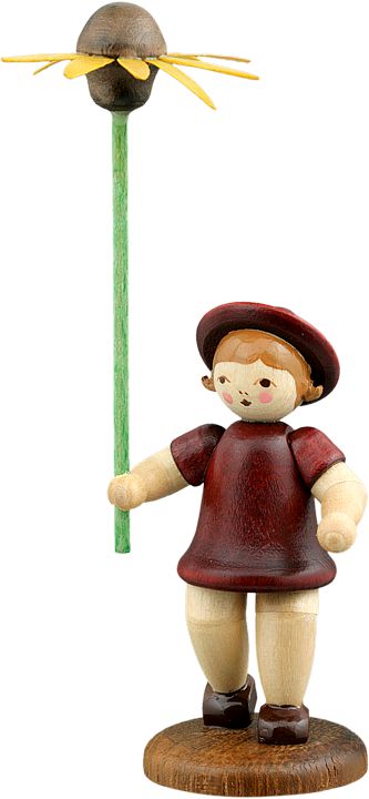 Ellmann Blumenkind mit Sonnenhut - natur, 10 cm