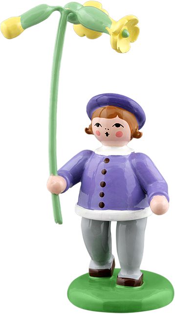 Ellmann Frühlingsblumenkind mit Himmelschlüssel - farbig