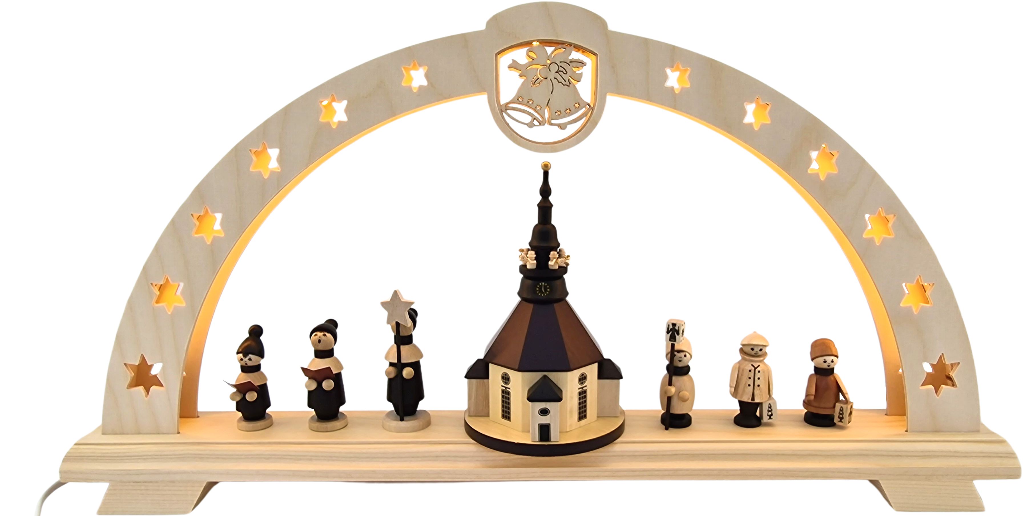 Spielwarenmacher Günther LED Lichterbogen Seiffener Kirche