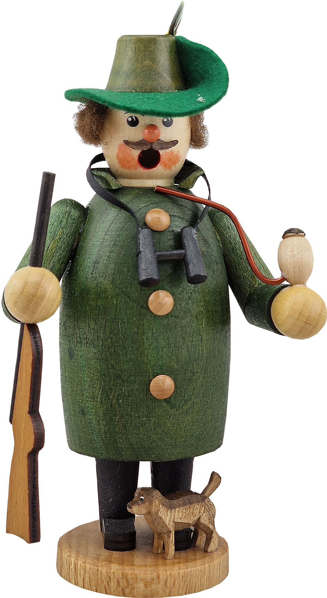 Hänel Räuchermännchen Jäger mit Dackel