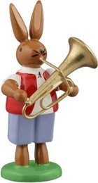 Ellmann Hasenmusikant mit Tuba