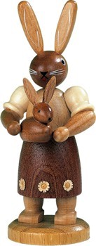 Kleinkunst Müller Hasenmutter mit Kind
