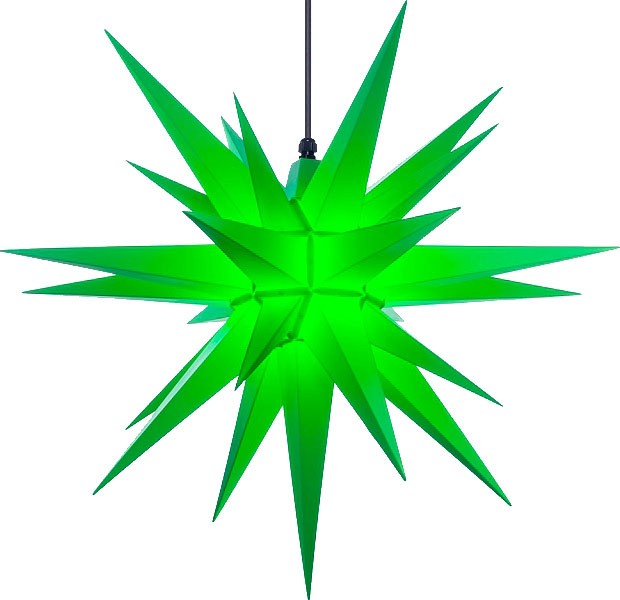 Herrnhuter Stern A7 für Außen, grün - 68 cm