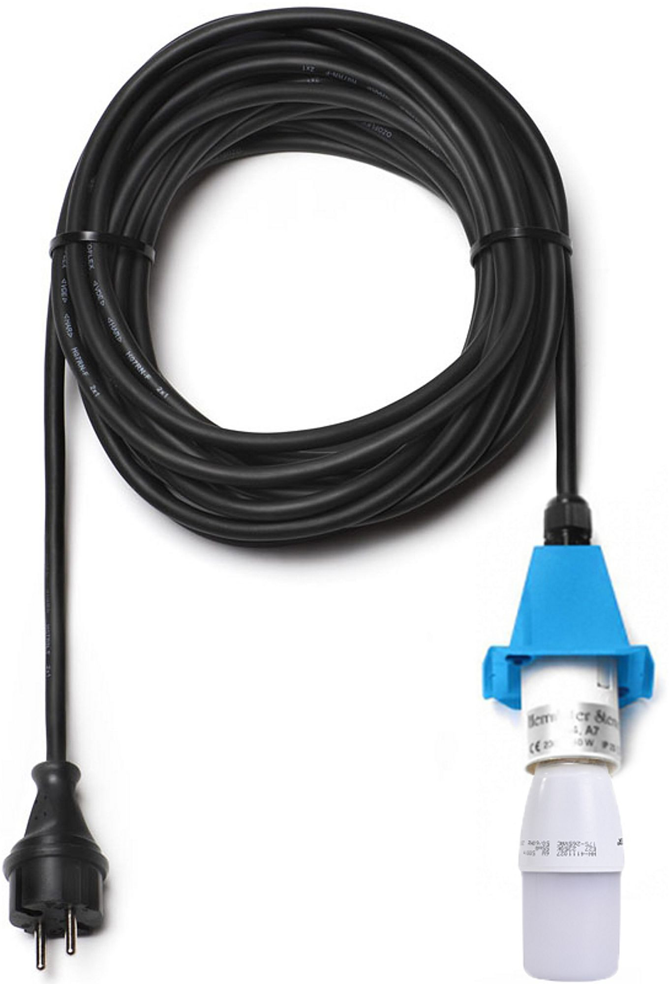 Herrnhuter Kabel für A4/A7 - 10m Deckel blau LED
