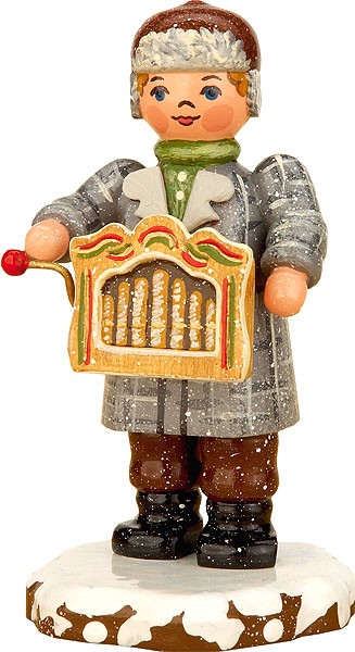 Hubrig Volkskunst Winterkinder - Drehorgelspieler