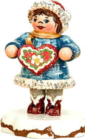 Hubrig Volkskunst Winterkinder - Tinchen´s Lebkuchenherz