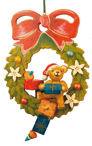 Hubrig Volkskunst Baumbehang Teddy, Adventskranz