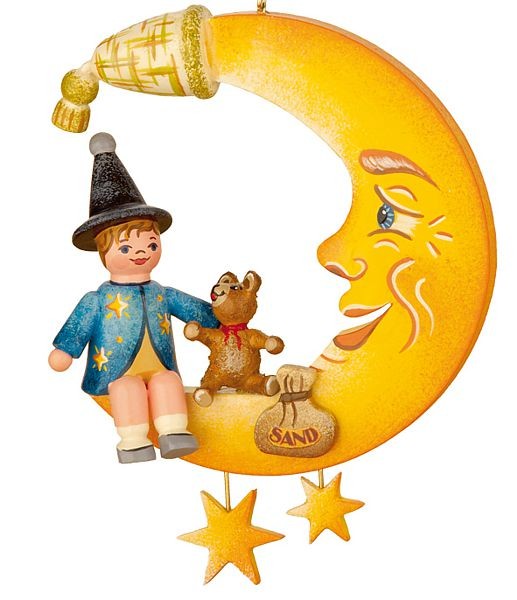 Hubrig Volkskunst Baumbehang, Sandmann, Teddy, Mond