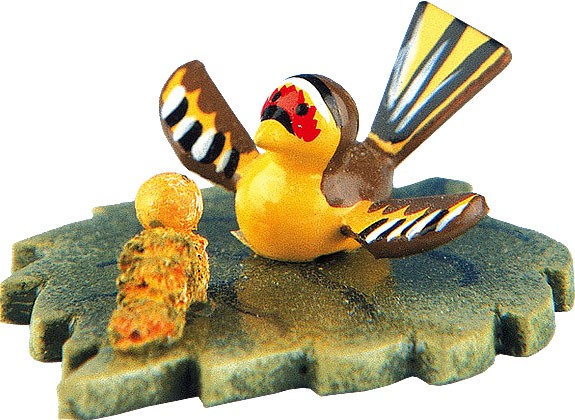 Hubrig Volkskunst Miniaturen - Auf Futtersuche