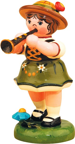 Hubrig Volkskunst Musikkinder Mädchen mit Klarinette