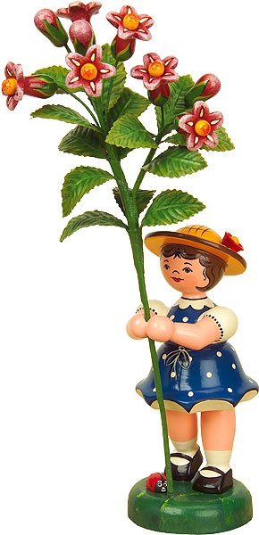 Hubrig Volkskunst Blumenkind - Mädchen - Alpenrose