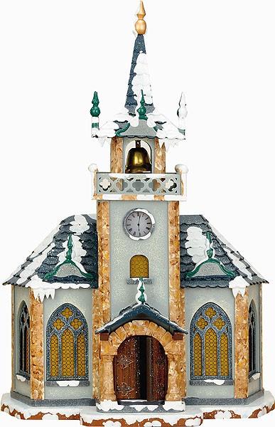 Hubrig Volkskunst Winterkinder - Winterhaus Kirche