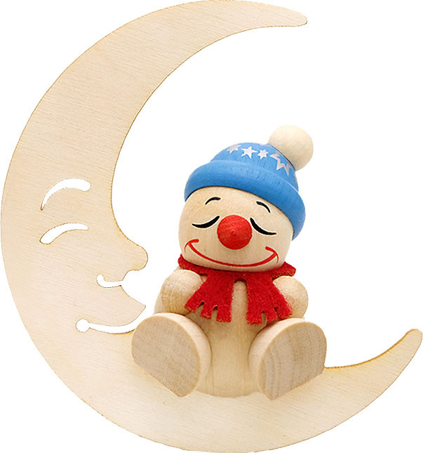 Karsten Braune Holzfigur Cool Man - schlaf im Mond