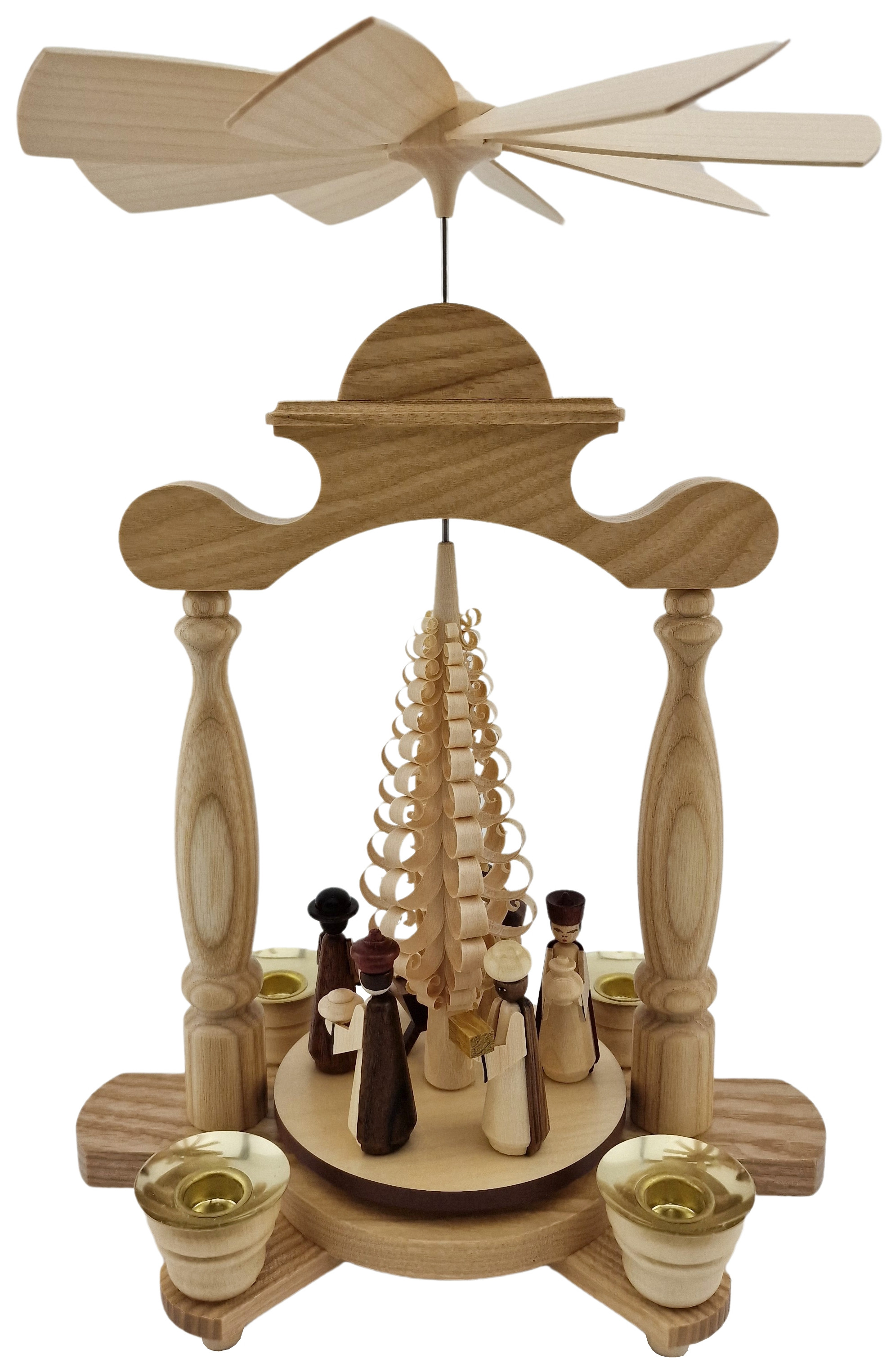 Kleinkunst Müller Pyramide Christi Geburt mit Spanbaum