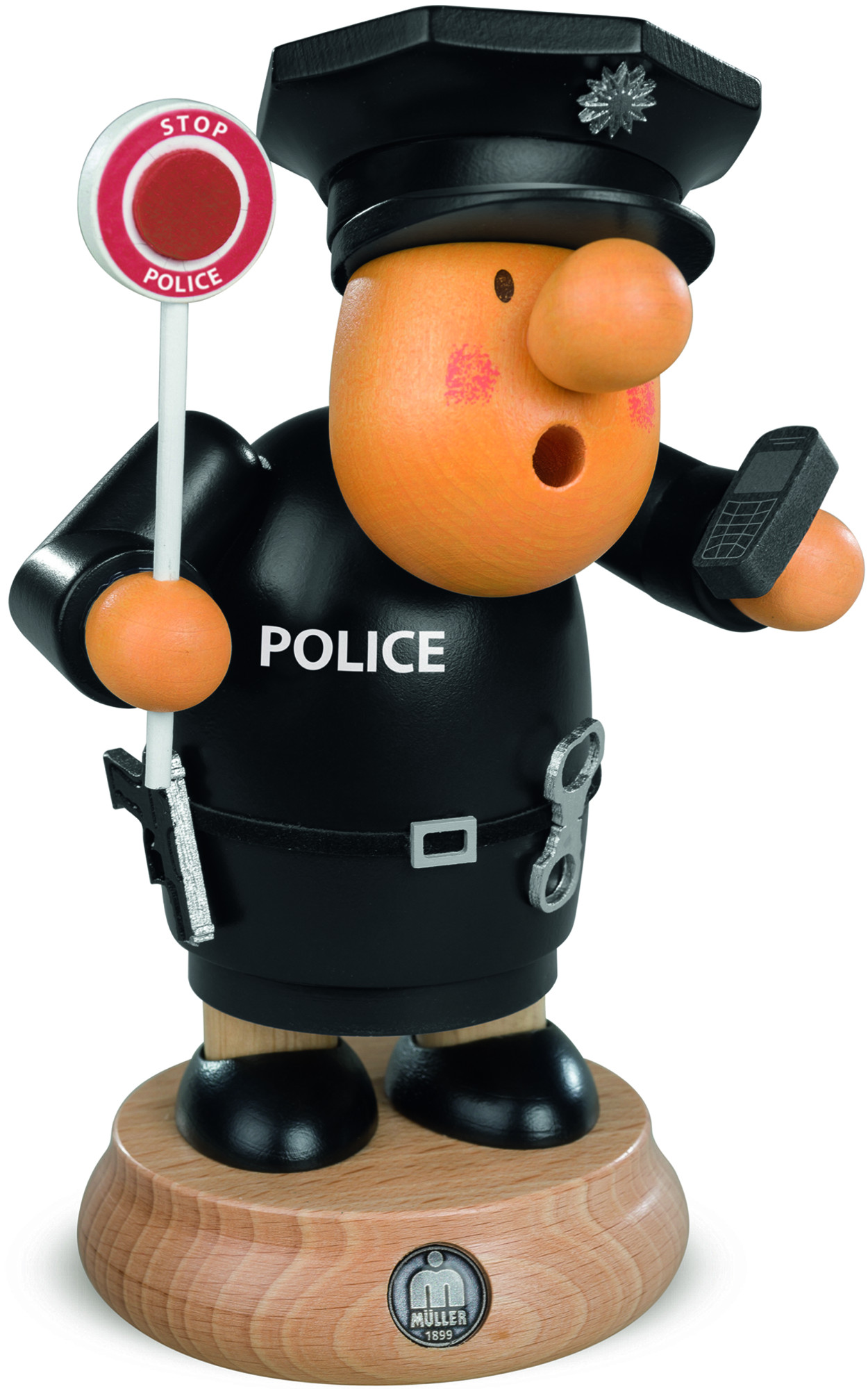 Kleinkunst Müller Räuchermann Müllerchen® Policeman