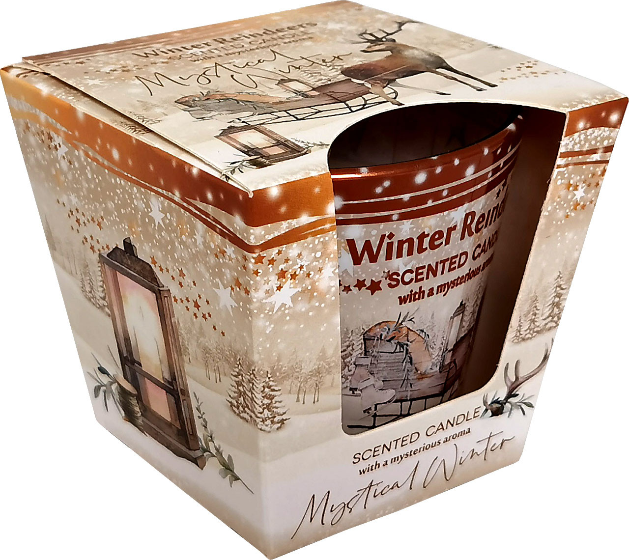 KNOX Duftkerze im Glas Winter Reindeers - Mystischer Winter