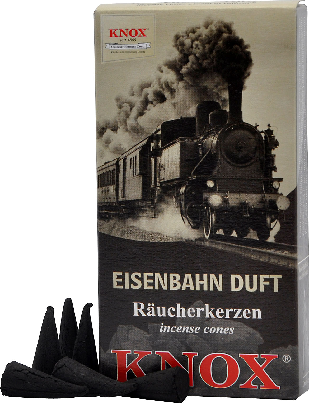 KNOX Räucherkerzen - Eisenbahnduft