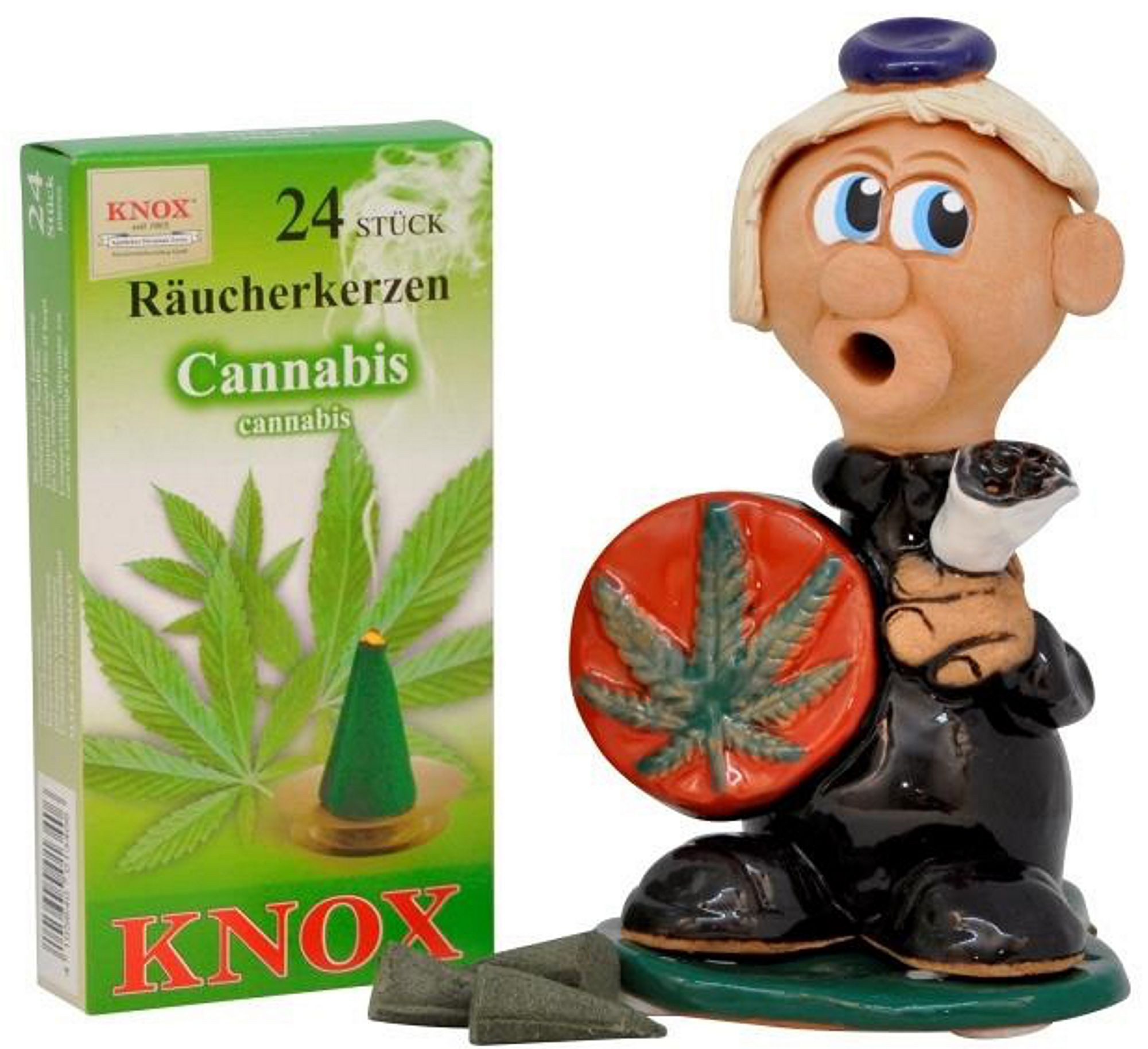Knox Geschenkkarton Marihuana 14 cm - rot