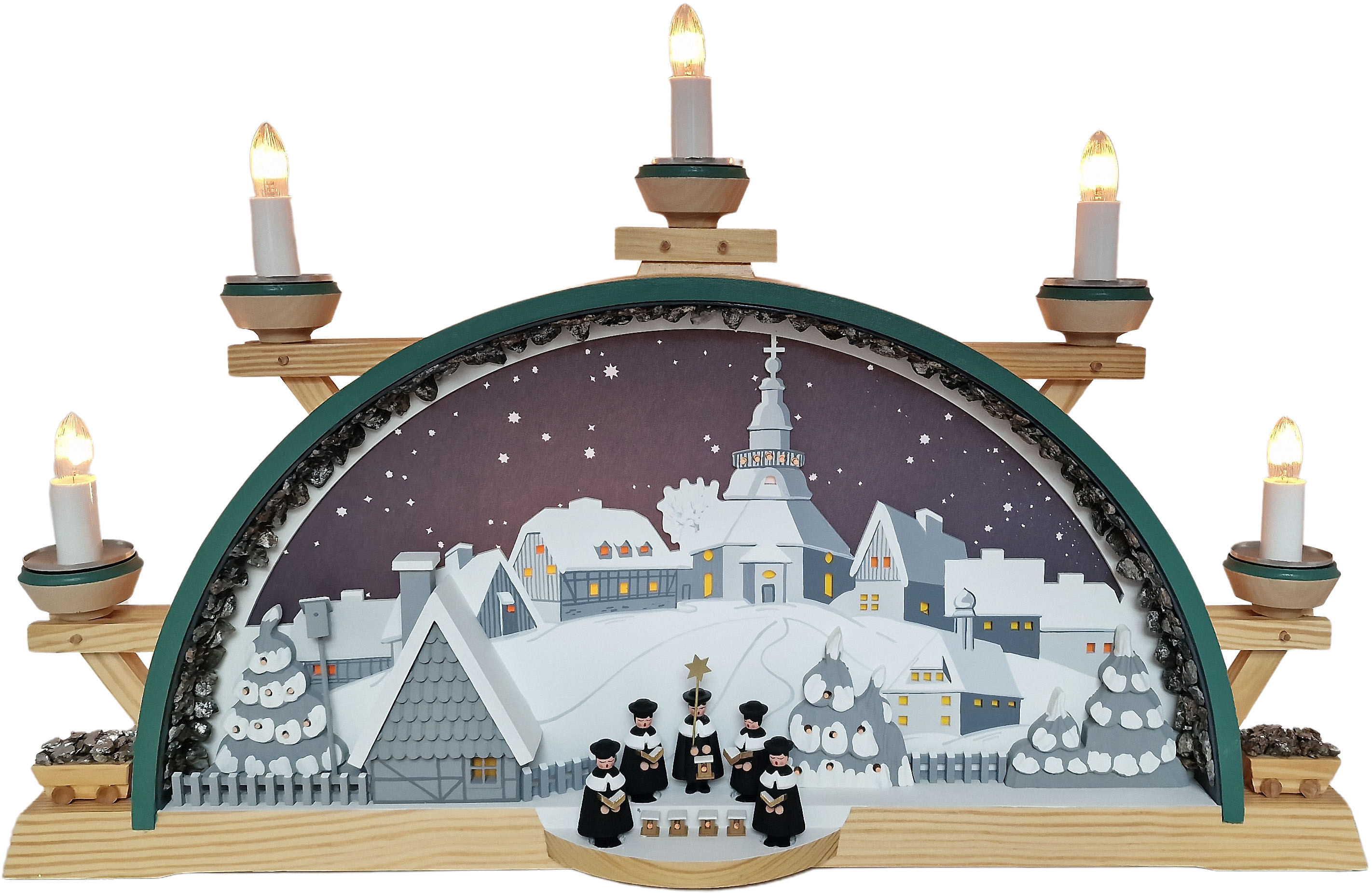 Manufaktur Klaus Kolbe Schwibbogen mit Kurrende, groß