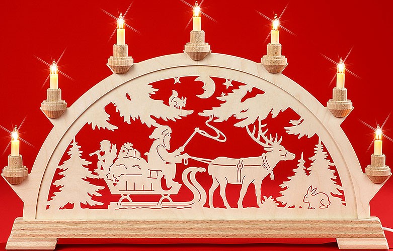 Taulin elektr. Schwibbogen Nikolaus 55cm