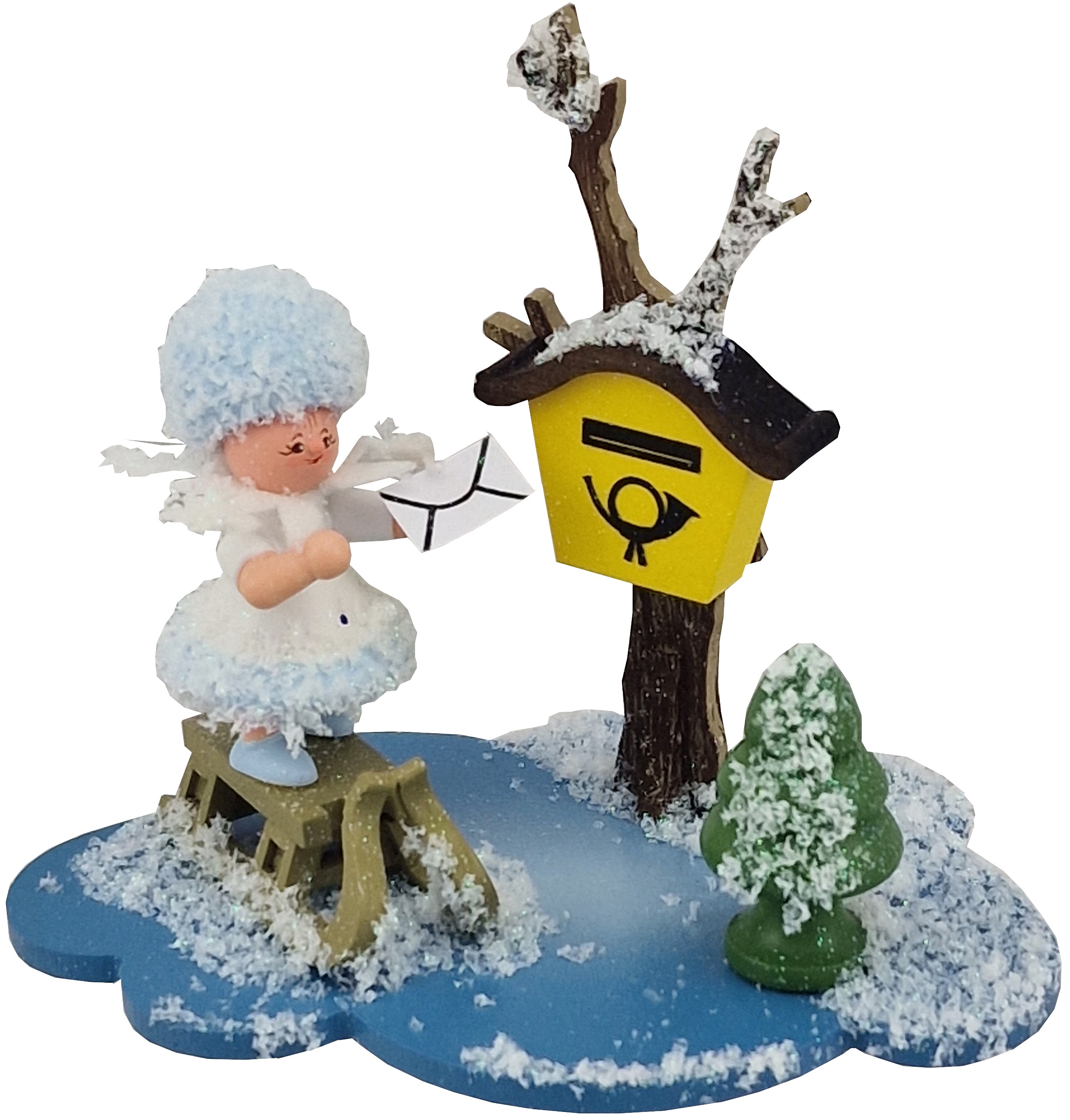Drechslerei Kuhnert Schneeflöckchen mit Briefkasten