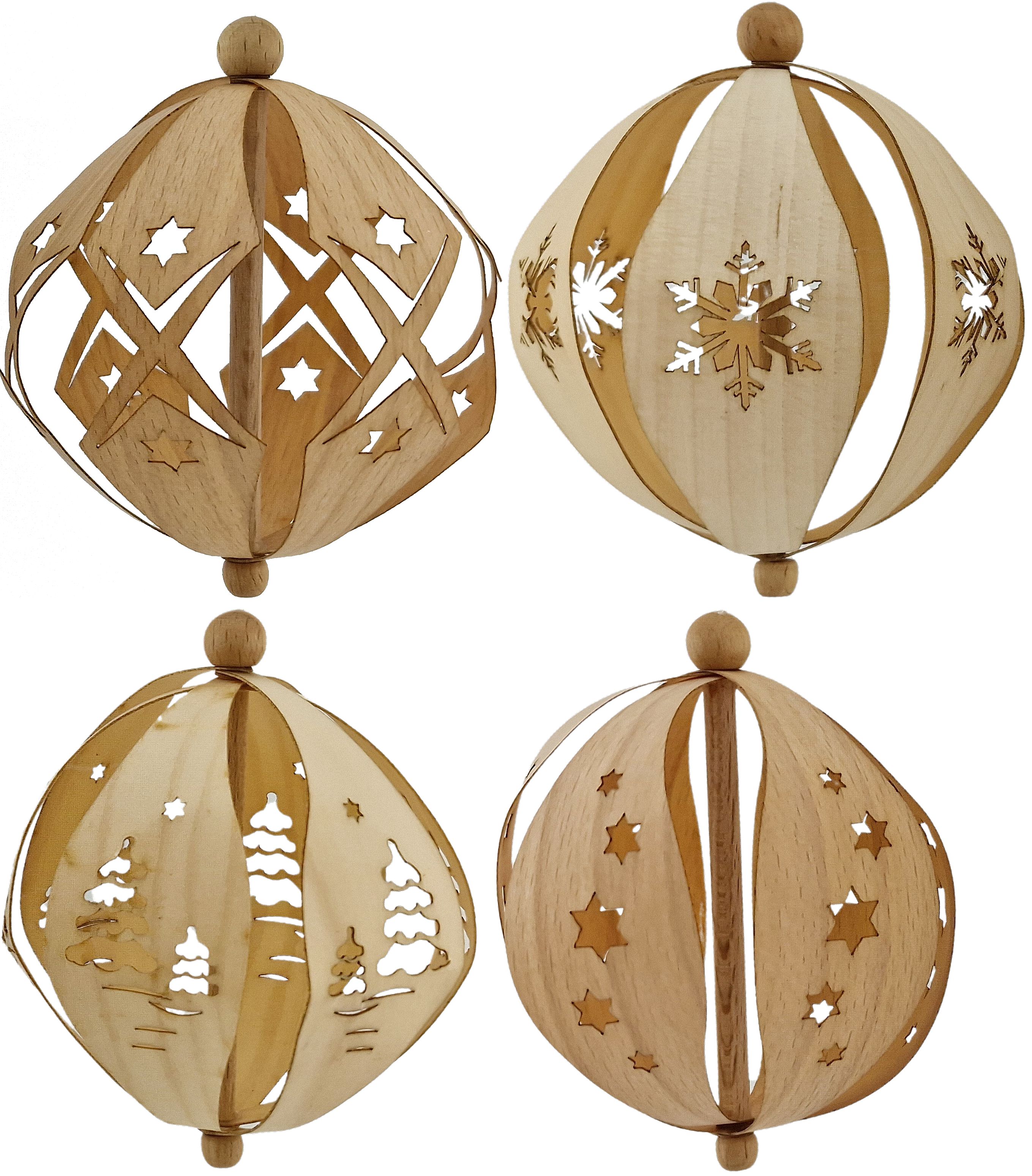 Drechslerei Kuhnert Baumschmuck Dekokugeln 3D