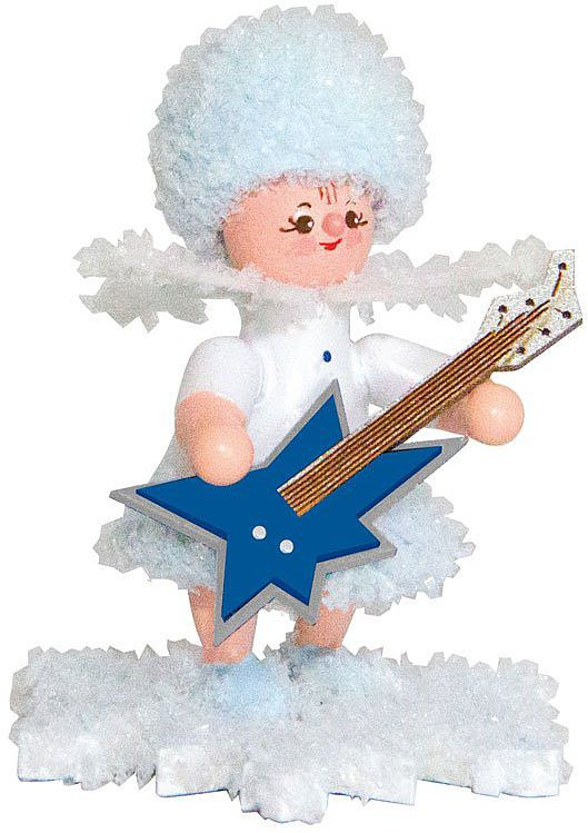 Drechslerei Kuhnert Schneeflöckchen mit E-Gitarre