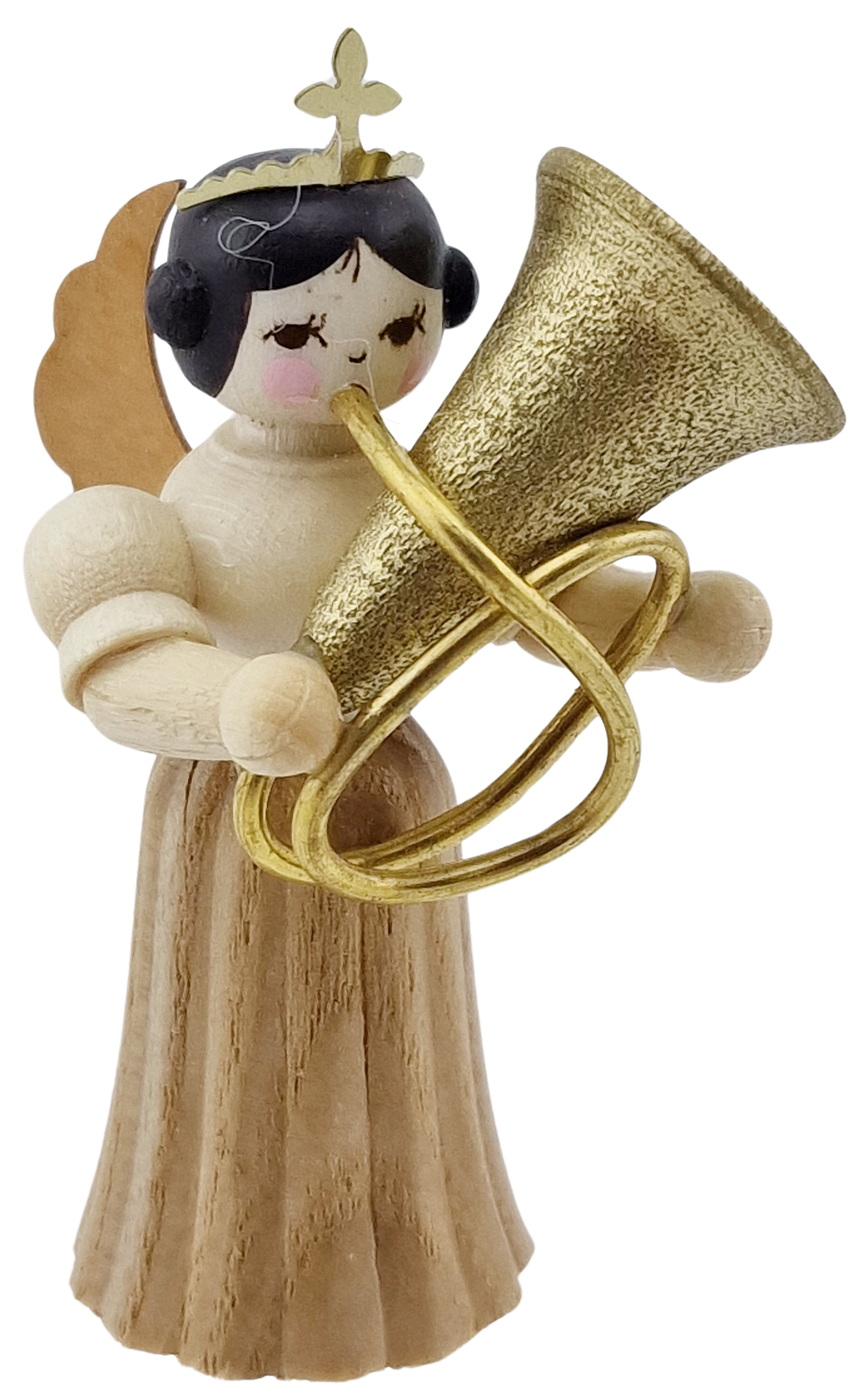 Drechslerei Kuhnert Konzertengel Sortiment 3, natur, klein - Tuba