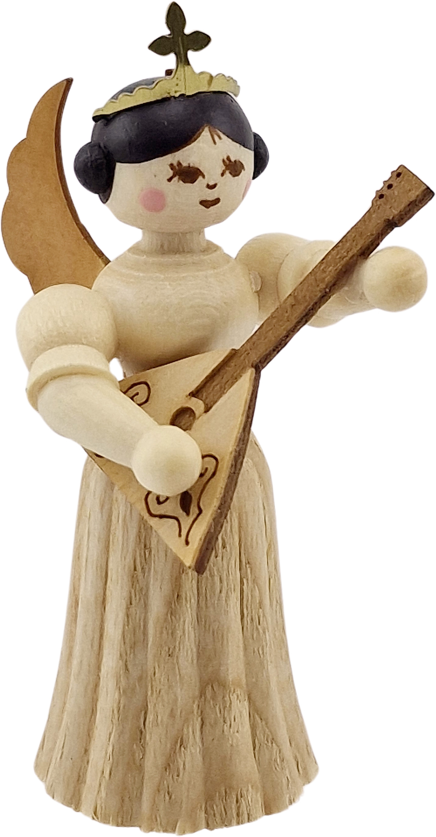 Drechslerei Kuhnert Konzertengel Sortiment 7, natur, klein - Balalaika