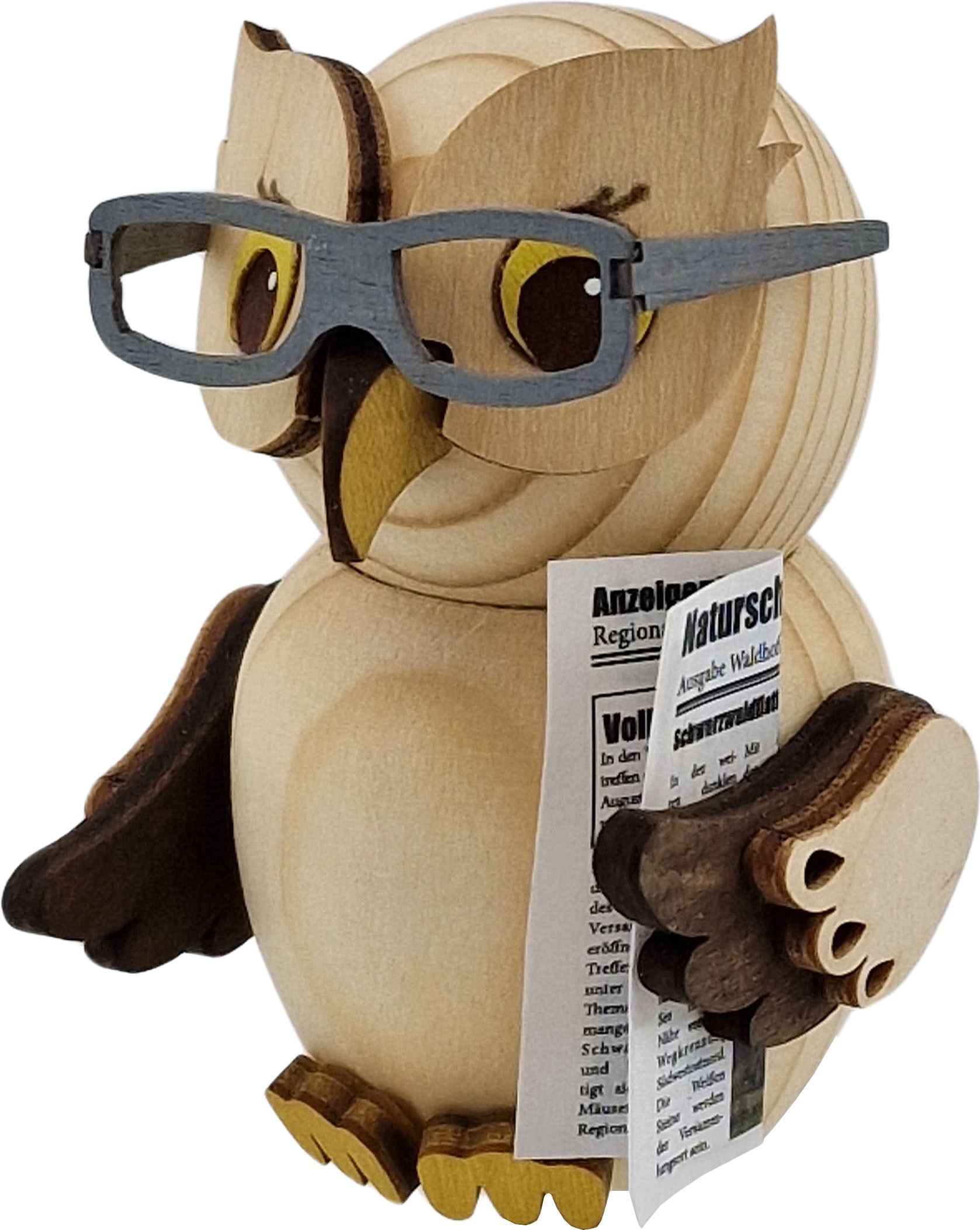 Drechslerei Kuhnert Mini-Eule mit Brille