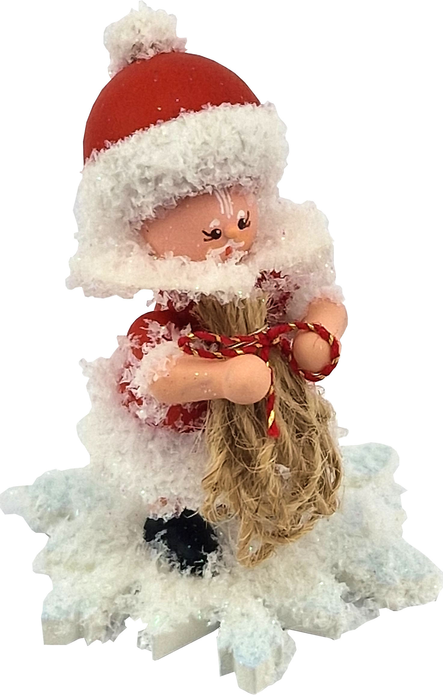 Drechslerei Kuhnert Schneeflöckchen als Weihnachtsmann