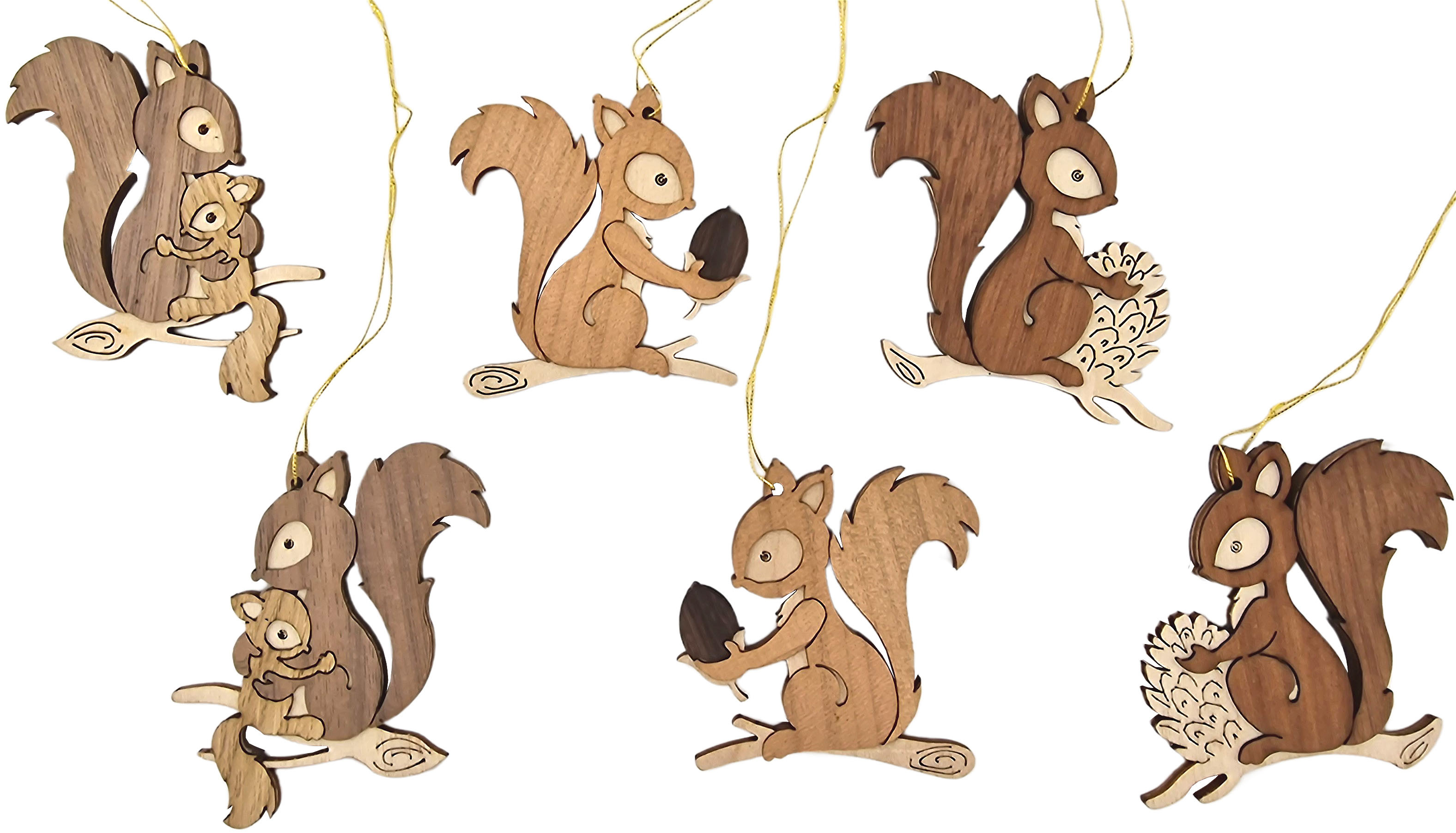 Drechslerei Kuhnert Baumschmuck Eichhörnchen